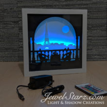 Eiffel Tower Light Box Art